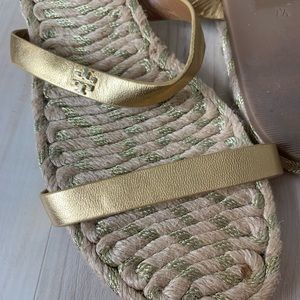 Tory Burch Gold Sandals